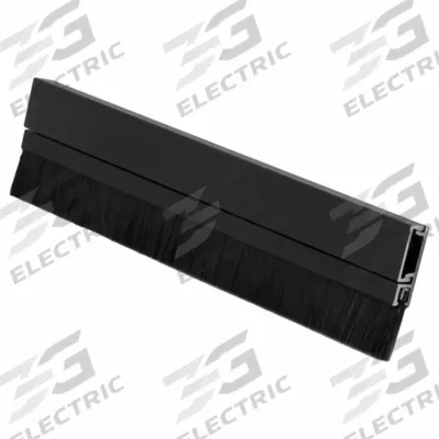 PEMKO Door Weatherstripping: Brush Insert, Aluminum, 36 in Lg, 1/4 in Wd - Door Sweeps