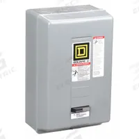 SQUARE D Magnetic Motor Starter: Non-Reversing, 3 Poles, NEMA Size 2, 45 A, 240V AC Coil (MPN 8536SDG1V03). Key specifications — Brand: SQUARE D; Coil Voltage: 220/240V AC; Phase: Three; Operator: None; Terminal Connection Type: Screw Clamp Terminals; Includes Pilot Light: No; Operator Controls: None; Auxiliary Contacts Included: No Auxiliary Contacts Included.