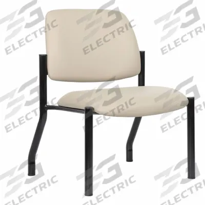 BOSS Frame Chair: Tan, Black, 0 Casters/Glides, Antimicrobial Material, 25 in Overall Wd - Guest & Side Chairs