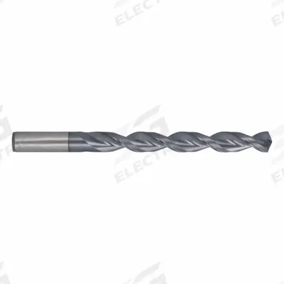 CLEVELAND Jobber Length Drill Bit: #46, 135° Split Point, TiCN-Coated Cobalt - Cobalt Jobber-Length Drill Bits for Deep Hole-Drilling