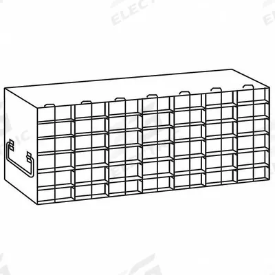 COLE-PARMER Upright Freezer Rack: 25 7/8 in Overall Lg, 5 3/4 in Overall Wd, Stainless Steel - Cold Storage Racks