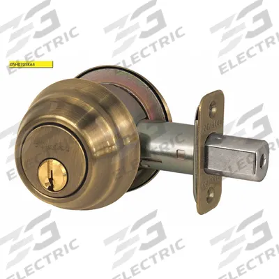 MASTER LOCK Deadbolt Lock: Cylindrical, 1 3/8 in Door Thick - Max - Standard Cylindrical Deadbolts