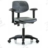 Cleanroom Chair: Polyurethane, Arms Included, Ht Range 17 in to 22 in, 16 in Seat Wd, 17 in Seat Dp (MPN GRPDHCH-RG-RCA1). Key specifications — Foot Support: No; Back Tilt Backward: 12°; Base Material: Nylon; Brand: APPROVED VENDOR; Product Type: Cleanroom Chair; ESD-Safe: Not ESD Safe; Seat Tilt Forward: 8°.