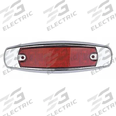 MAXXIMA Clearance Marker Light: Clearance Light, LED, Oval, Surface Mount, Red - Clearance Lights