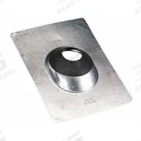 Steel Roof Vent Pipe Flshng for 4"pipe: For Shingled Roof, Rectangular Base, For 1 Pipes, Steel (MPN 4YN41). Key specifications — Top Opening: Open; Material - Collar: Elastomeric; Brand: PORTALS PLUS.