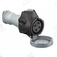 HUBBELL Pin and Sleeve Connector: Black, 600V AC, Three Phase, 30 A, 3 Pole, 4 Wire, IEC Grounding (MPN HBLS430C5W). Key specifications — Brand: HUBBELL.