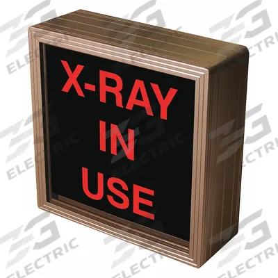 TAPCO Custom Backlit Sign: X-Ray In Use (MPN 140062) - Safety