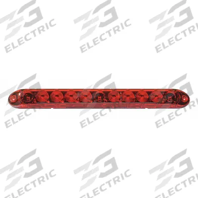 GROTE Bar Lamp: Clearance Light, LED, Rectangular, Red, Screw, Blunt Cut Wires - Clearance Lights