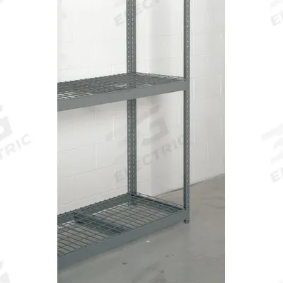 TENNSCO Decking: 48 in x 18 in, 2,250 lb Load Capacity, Steel, 5 ga Decking, Gray - Wire Decking for Boltless Shelving