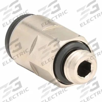 LEGRIS Push-Fit Adapter Fitting: 4 mm OD x 3 mm Pipe Size, Push-to-Connect x Metric - Nylon & Nickel-Plated Brass Tube Fittings