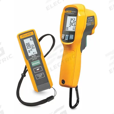 FLUKE Laser Distance Meter Kit: Area Measurement/Distance Measurement, Inch/Metric - Indoor-Outdoor Laser Distance Meters