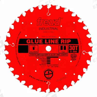 FREUD Circular Saw Blade: 14 in Blade Dia., 44 Teeth, 0.14 in Cut Wd, 1 in Arbor Size - Wood-Cutting Blades