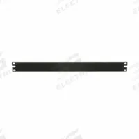 PANDUIT Flat Rack Filler Panel: 1 Rack Units, 19 in Overall Wd, 1 3/4 in Overall Ht, Black, Steel (MPN DPFP1). Key specifications — Brand: PANDUIT; Product Type: Filler Panel; Color: Black; Material: Steel.