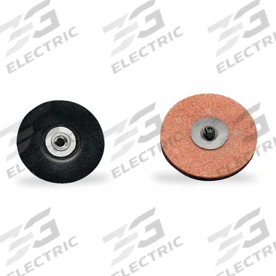 MERIT Quick Change Disc Backup Pad: TR, 1 in Dia, 1/4 in Straight-Shank - Straight-Shank Backing Pads for TR Quick-Change Discs