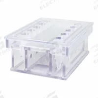 Mag Bead Separation Rack: 8 1/2 in Overall Wd, 3 3/8 in Overall Ht, 6 3/4 in Overall Lg, PETG, Clear (MPN MAGBEAD1510). Key specifications — Material: PETG; Mounting Location: Benchtop; Color: Clear; Product Type: Magnetic Bead Separation Racks; Total Holding Capacity: (10) Tubes; Brand: POLTEX.