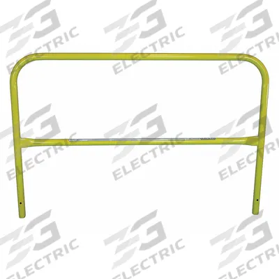 GARLOCK SAFETY SYSTEMS Guardrail: 5 ft x 3 3/8 ft, 18 3/4 in Mid-Rail Ht, Permanent - Standard Guardrails