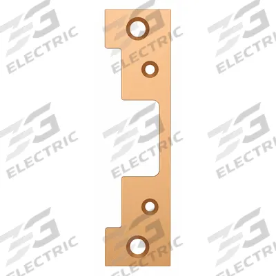 HES Electric Strike Faceplate: 1 1/4 in Wd, 4 7/8 in Ht - Electric Strike Faceplates