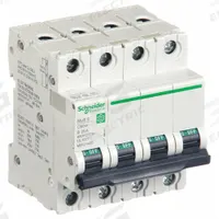 SCHNEIDER ELECTRIC IEC Supplementary Protector: 25 A Amps, 14kA at 240V AC, Screw Clamp, B (MPN M9F21425). Key specifications — Series: C60SP; DC Voltage Rating: Not Rated; Max. AIR Rating: 14kA at 240V AC; Terminal Connection: Screw Clamp; Brand: SCHNEIDER.