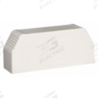 PANDUIT End Cap: T-70, 4 in Wd, 1 3/4 in Ht, Plastic - End Fittings for Nonmetallic Single-Channel Raceways