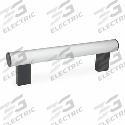 JW WINCO Pull Handle: Threaded Holes, Rear-Mount, 11.81 in Mounting Hole Center to Center - Load-Rated Straight-Leg Tubular Pull Handles