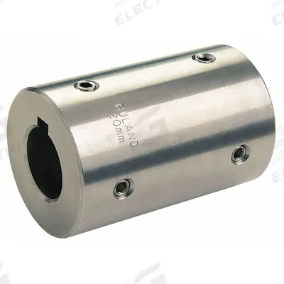 RULAND MANUFACTURING Rigid Shaft Coupling: 10 mm Bore Dia 1, 10 mm Bore Dia 2, Round Keyed - Set Screw Rigid Shaft Couplings