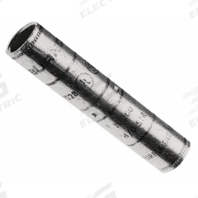BURNDY Open Barrel Splice: 6 AWG Wire Size, Blue Code, 2.38 in, Copper Barrel - Crimped Butt Splice Compression Connectors