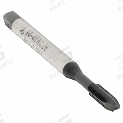 CLEVELAND Spiral Point Tap: #4-40 UNC, 2B, 3 Flute, Plug Chamfer - Spiral-Point Taps for Steel & Stainless Steel
