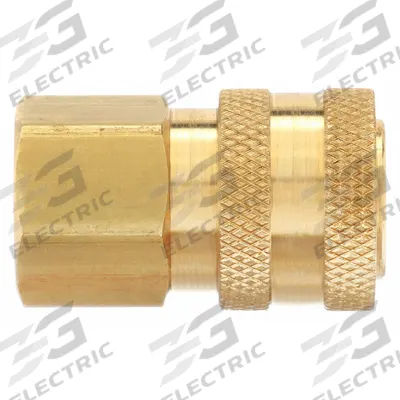 PARKER Hydraulic Quick Connect Hose Coupling: 1/4 in, Brass, 22.71 lpm Max. Flow Rate - ST Series Hydraulic Quick-Connect Coupling Bodies