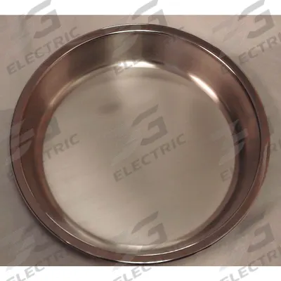 SPRING USA Food Pan: Half Size Round, Round, 1.8 ga Gauge, 4.5 qt Capacity - Steam Table Pans