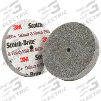 SCOTCH-BRITE Unitized Wheel: 2 in Dia x 1 in W, 1/4 in Arbor Hole, Ceramic, Medium, Medium (6) (MPN 7100053417). Key specifications — Series: DP-UW; Brand: SCOTCH-BRITE.