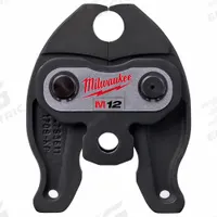 MILWAUKEE Press Jaw: 1/2 in Pipe, PEX, For ASTM F1807/F2159, Compact Tool Types (MPN 49-16-2451C). Key specifications — attr518773: Jaws; attr518762: PEX; attr518771: Steel; attr518761: ASTM F1807/F2159; attr518760: MILWAUKEE.