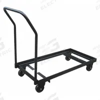 APPROVED VENDOR Chair Cart: 300 lb, 40 in L x 19 in W x 35 in H, For 36 Chairs, (2) Rigid/(2) Swivel (MPN 3KYH4). Key specifications — Frame Color: Black; Brand: APPROVED VENDOR; Caster/Wheel Configuration: (2) Rigid.