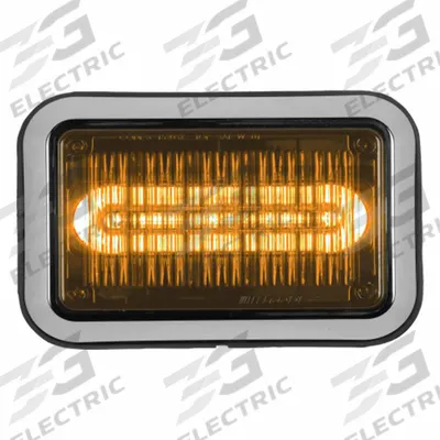 CODE 3 Perimeter Light: Emergency Vehicle Perimeter Light, Amber, 8.4 W Watt - Emergency Vehicle Perimeter Lights