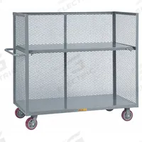 LITTLE GIANT Stock Truck: 3,600 lb, Flush Lip, 24 in L x 54 in W x 57 in H Overall Dim., 1 Shelves (MPN T1-2448-6PY-DS). Key specifications — Shelf Adjustability: Adjustable; Brand: LITTLE GIANT; Color: Gray; Caster/Wheel Configuration: (2) Swivel.