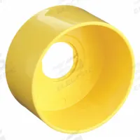 SCHNEIDER ELECTRIC Pushbutton Guard: 22 mm Panel Mounting Hole Dia, Yellow, Plastic, XB4 (MPN ZB4BZ2105). Key specifications — Manufacturer Part Number: ZB4BZ2105; Brand: SCHNEIDER; Compatible Product Type: Mushroom Head Push Buttons (3 in. Dia.); Compatible with Series: XB4; Material: Plastic.