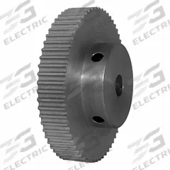 DAYTON Timing Pulley: Modified Curvilinear, Fixed, For GT Timing Belt Section, For 6 mm Belt Wd (MPN 62-3P06M6A8). Key specifications — attr1328801: DAYTON; attr1328807: Clear Anodized; attr1328808: Powerhouse®.