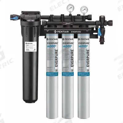 PENTAIR/EVERPURE Water Filtration System: 0.5 micron, 5 gpm - Ice Machine & Refrigerator Water Filter Systems
