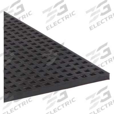 MASON Vibration Isolator Pad: Buna-N, Diamond Pad Top, 18 in Lg, 18 in Wd - Vibration-Isolating Pads & Sheets