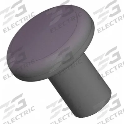 INNOVATIVE COMPONENTS Hand Knob: Pull, Plastic w/ Steel Thread, 3/8"-16 Thread - Pull Knobs with Threaded Hole