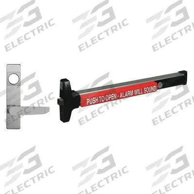 DETEX Exit Device: 36 in Max Door Wd - Rim Push Bars