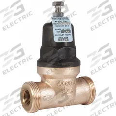 APOLLO Water Pressure Reducing Valve: NPT x NPT, 1/2 in Pipe Size, Bronze, 15 psig to 75 psig (MPN 36ELF10301T). Key specifications — Brand: APOLLO; Low-Lead Compliance: Low-Lead Compliant.