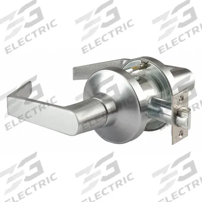 ABILITY ONE Door Lockset: Passage Lever Locksets, Chrome