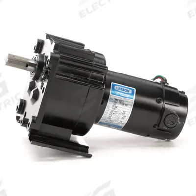 LEESON Parallel Shaft Gearmotors: Parallel, 90V DC, TENV, 109 RPM, 27 in-lb Max Torque - Parallel Shaft DC Gearmotors