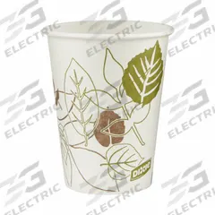 DIXIE Disposable Hot Cup: 8 oz Capacity, White, Paper, Unwrapped, Pathways, 1,000 PK (MPN 2338PATH). Key specifications — attr552470: DIXIE; attr561678: Yes; attr552476: Paper; attr552475: PK; attr552478: Yes; attr552482: Pathways.
