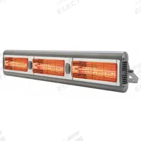 SOLAIRA Electric Infrared Heater: 4500W/6000W Watt Output, 208/240V AC, 1 Phase, Hardwired, Aluminum (MPN SALPHA3-60240L1G). Key specifications — Wattage Output: 4500W/6000W; Voltage: 208/240V AC; Brand: SOLAIRA; Electrical Connection: Hardwired; Element Type: Quartz Lamp; Housing Color: Silver; Housing Material: Aluminum; Overall Dimensions - L x W x D: 46 in x 10 in x 6 in.