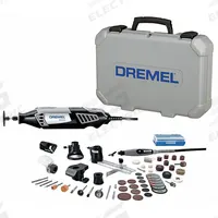 DREMEL Rotary Tool Kit: 1.6 A Current, Variable Speed, 1/8 in Collet Size, 4000 (MPN 4000-6/50). Key specifications — attr1324919: (1) Bare Tool, (50) Assorted Accessories; attr1255004: DREMEL; attr1255007: Variable Speed.