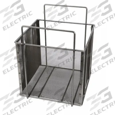 MARLIN STEEL WIRE PRODUCTS Parts Washer Basket: Rectangular, Steel, Silver - Rectangular Parts Washer Baskets