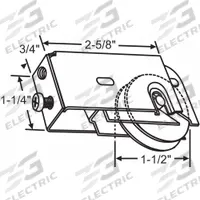 APPROVED VENDOR Roller: 1 1/4 in Lg, 3/4 in Wd, 150 lb Max Wt (MPN 9-392). Key specifications — Product Type: Roller; Brand: APPROVED VENDOR.
