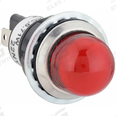 Dayton Raised Panel Light: 18 mm Panel Mounting Hole Dia, LED - LED Indicator Pilot Lights