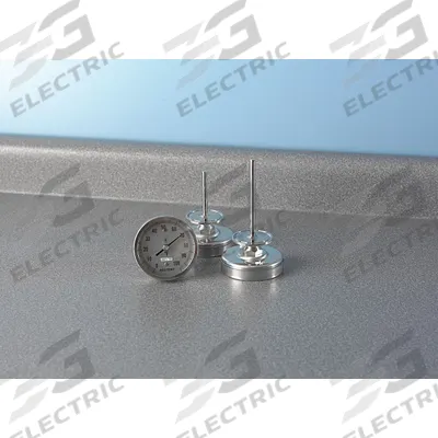 REOTEMP Sanitary Dial Thermometer: -40°F to 120°F, +/- 1% Accuracy, 3 in Dial Dia - Side- & Bottom-Mount Fixed-Angle Sanitary Clamp Dial Thermometers